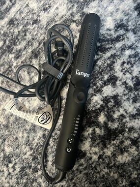 Lange Black Ceramic Hair Straightener Brush